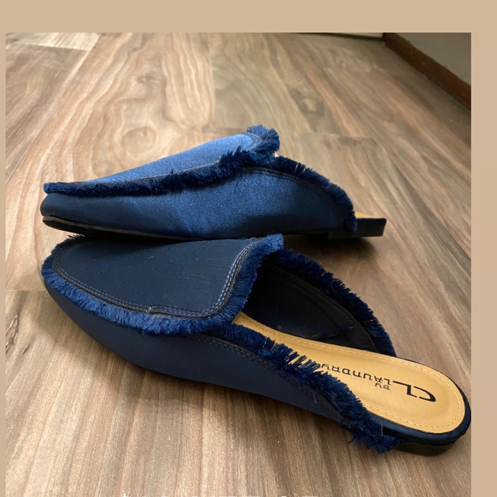 Navy flats